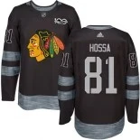 Marian Hossa Black Chicago Blackhawks #81 1917-2017 100th Anniversary Adidas Premier Jersey