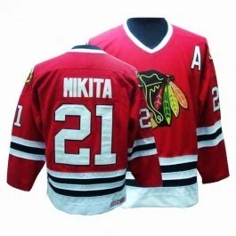 Stan Mikita Authentic Red Throwback Jersey Size S|M|L|XL|XXL|XXXL|XXXXL