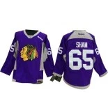 Men's Chicago Blackhawks #65 Andrew Shaw Purple Authentic Hockey Fights Cancer Jersey Size 48/M|50/L|52/XL|54/XXL|56/XXXL