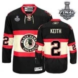 Youth Duncan Keith Authentic Black New Third With 2013 Stanley Cup Finals Patch Jersey Size S|M|L|XL