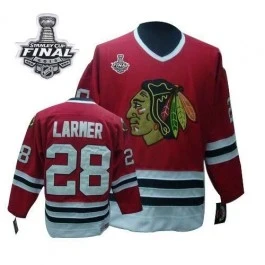 Steve Larmer Premier Red Throwback With 2013 Stanley Cup Finals Patch Jersey Size S|M|L|XL|XXL|XXXL|XXXXL