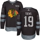 Jonathan Toews Black Chicago Blackhawks #19 1917-2017 100th Anniversary Adidas Authentic Jersey