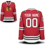 Women EDGE Chicago Blackhawks Customized Red Home Authentic Jersey