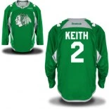 Chicago Blackhawks #2 Duncan Keith St. Patrick's Day Authentic Practice Green Jersey Sale Size 48/M|50/L|52/XL|54/XXL|56/XXXL