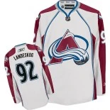 Colorado Avalanche #92 Gabriel Landeskog Premier Away White Jersey - Blackhawks Player Jersey
