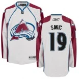 Colorado Avalanche #19 Joe Sakic Authentic Away White Jersey - Blackhawks Player Jersey