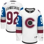 Colorado Avalanche #92 Gabriel Landeskog Authentic White 2016 Stadium Series Jersey - Blackhawks Player Jersey