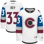 Colorado Avalanche #33 Patrick Roy Authentic White 2016 Stadium Series Jersey - Blackhawks Player Jersey