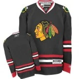 Youth Chicago Blackhawks Authentic Blank Black Jersey Cheap For Sale Online Size S,M,L,XL,XXL,XXXL