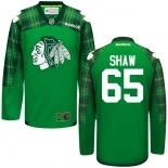 Chicago Blackhawks #65 Andrew Shaw Green St. Patrick's Day Jersey Sale Size 48/M|50/L|52/XL|54/XXL|56/XXXL