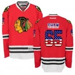 Chicago Blackhawks #65 USA Flag Fashion Andrew Shaw Red Jersey Sale Size 48/M|50/L|52/XL|54/XXL|56/XXXL