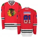 Chicago Blackhawks #81 USA Flag Fashion Marian Hossa Red Jersey Sale Size 48/M|50/L|52/XL|54/XXL|56/XXXL