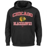 Chicago Blackhawks Majestic Heart & Soul Black Hoodie
