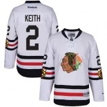 Kid's Duncan Keith White Chicago Blackhawks #2 2017 Winter Classic Premier Jersey