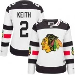 Chicago Blackhawks #2 Women's Duncan Keith Premier 2016 Stadium Series White Jersey Sale Size 48/M|50/L|52/XL|54/XXL|56/XXXL
