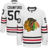 Men's Chicago Blackhawks #50 Corey Crawford White Authentic 2015 Winter Classic Jersey Size 48/M|50/L|52/XL|54/XXL|56/XXXL