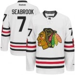 Youth Chicago Blackhawks #7 Brent Seabrook White Authentic 2015 Winter Classic Jersey Size S/M|L/XL