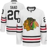 Youth Chicago Blackhawks #20 Brandon Saad White Premier 2015 Winter Classic Jersey Size S/M|L/XL