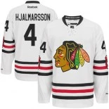 Men's Chicago Blackhawks #4 Niklas Hjalmarsson White Premier 2015 Winter Classic Jersey Size 48/M|50/L|52/XL|54/XXL|56/XXXL