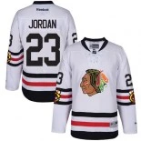 Kid's Michael Jordan White Chicago Blackhawks #23 2017 Winter Classic Premier Jersey
