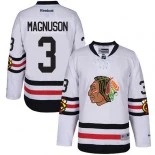 Keith Magnuson White Chicago Blackhawks #3 2017 Winter Classic Authentic Jersey