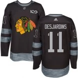 Andrew Desjardins Black Chicago Blackhawks #11 1917-2017 100th Anniversary Adidas Premier Jersey