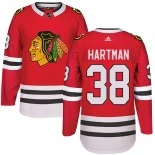 Kid's Ryan Hartman Chicago Blackhawks #38 Red Home Adidas Premier Jersey
