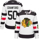 Chicago Blackhawks #50 Women's Corey Crawford Premier 2016 Stadium Series White Jersey Sale Size 48/M|50/L|52/XL|54/XXL|56/XXXL