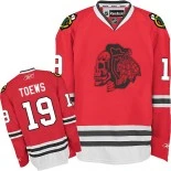 Chicago Blackhawks Jonathan Toews Premier Red Jersey #19 Red Skull Size 48/M|50/L|52/XL|54/XXL|56/XXXL