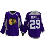 Men's Chicago Blackhawks #29 Bryan Bickell Purple Authentic Hockey Fights Cancer Jersey Size 48/M|50/L|52/XL|54/XXL|56/XXXL