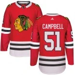 Kid's Brian Campbell Chicago Blackhawks #51 Red Home Adidas Premier Jersey