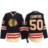 Men's Chicago Blackhawks #50 Corey Crawford Black Premier 2015 Winter Classic Jersey Size 48/M|50/L|52/XL|54/XXL|56/XXXL