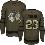 Kid's Michael Jordan Green Chicago Blackhawks #23 Salute to Service Adidas Premier Jersey