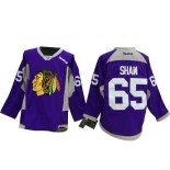 Men's Chicago Blackhawks #65 Andrew Shaw Purple Authentic Hockey Fights Cancer Jersey Size 48/M|50/L|52/XL|54/XXL|56/XXXL