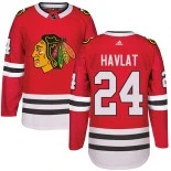 Kid's Martin Havlat Chicago Blackhawks #24 Red Home Adidas Premier Jersey