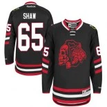 Chicago Blackhawks Andrew Shaw Premier Black Jersey #65 Red Skull 2014 Stadium Series Size 48/M|50/L|52/XL|54/XXL|56/XXXL