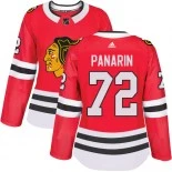 Women's Artemi Panarin Chicago Blackhawks #72 Red Home Adidas Authentic Jersey