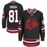 Chicago Blackhawks Marian Hossa Premier Black Jersey #81 Red Skull 2014 Stadium Series Size 48/M|50/L|52/XL|54/XXL|56/XXXL