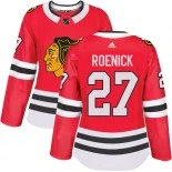 Women's Jeremy Roenick Chicago Blackhawks #27 Red Home Adidas Authentic Jersey