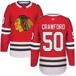 Corey Crawford Chicago Blackhawks #50 Red Home Adidas Premier Jersey