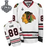 Chicago Blackhawks #88 Away Youth Patrick Kane Premier White With 2015 Stanley Cup Finals Patch Jersey Sale Size S/M|L/XL
