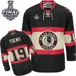 Chicago Blackhawks #19 New Third Youth Jonathan Toews Premier Black With 2015 Stanley Cup Finals Patch Jersey Sale Size S/M|L/XL