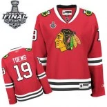 Chicago Blackhawks #19 Home Womens Jonathan Toews Authentic Red With 2015 Stanley Cup Finals Patch Jersey Sale Size S|M|L|XL|XXL