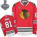 Chicago Blackhawks #81 Home Youth Marian Hossa Authentic Red With 2015 Stanley Cup Finals Patch Jersey Sale Size S/M|L/XL