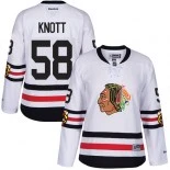 Women's Graham Knott White Chicago Blackhawks #58 2017 Winter Classic Premier Jersey