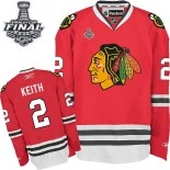 Chicago Blackhawks #2 Home Youth Duncan Keith Premier Red With 2015 Stanley Cup Finals Patch Jersey Sale Size S/M|L/XL