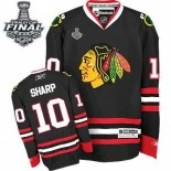 Chicago Blackhawks #10 Youth Patrick Sharp Premier Black With 2015 Stanley Cup Finals Patch Jersey Sale Size S/M|L/XL