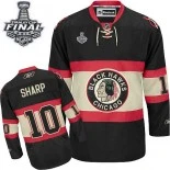 Chicago Blackhawks #10 New Third Womens Patrick Sharp Premier Black With 2015 Stanley Cup Finals Patch Jersey Sale Size S|M|L|XL|XXL
