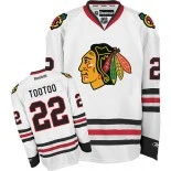 Jordin Tootoo White Chicago Blackhawks #22 Away Premier Jersey