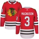 Kid's Keith Magnuson Chicago Blackhawks #3 Red Home Adidas Premier Jersey